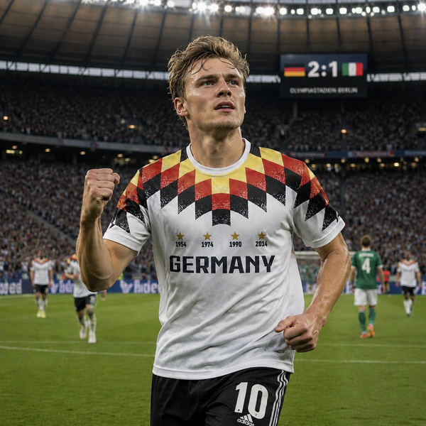 Deutschland Fan-Shirt – 3D-Druck, individuell anpassbar
