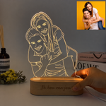 Personalisierte Fotolampe mit Gravur – HeartGlow Fotogeschenk