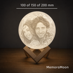 Personalisierte Mondlampe mit Foto – 3D MemoraMoon