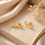 Personalisierte Ohrringe in Gold