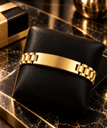 NameBar Armband in Goldfarben mit Gravur