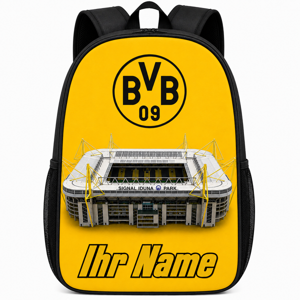 Personalisierter Borussia Dortmund Rucksack mit eigenem Namen