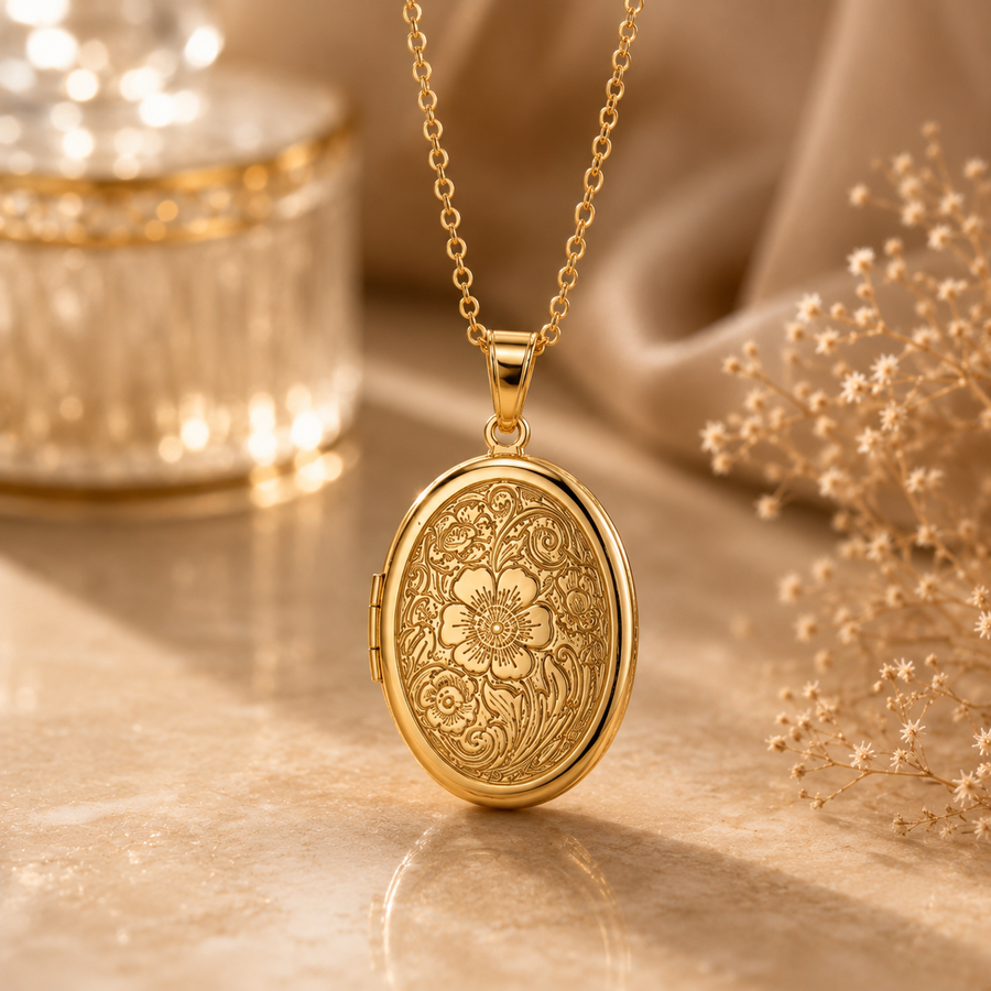 Medaillon Kette mit Foto – personalisiert