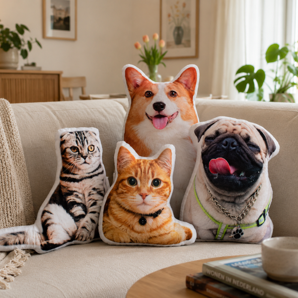 KuschelPortrait Personalisiertes 3D-Haustierkissen