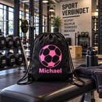 GymSack Turnbeutel mit Namen – Detail des Drucks