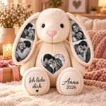 Kuschelhase mit eigenen Fotos & Namen – MemoraBunny