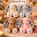 Kuschelhase mit eigenen Fotos & Namen – MemoraBunny
