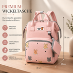 Wickelrucksack mit Namen – Maße 26 × 18 × 38 cm