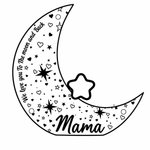 MoonGlow Mondlampe mit 1 Namen