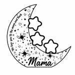 MoonGlow Mondlampe mit 3 Namen
