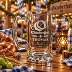 Oktoberfest-Bierkrug mit Namen – Personalisiertes Bierglas „Prost! 2026“