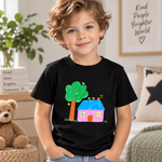 DoodleShirt Kinder-T-Shirt mit eigener Zeichnung in Schwarz