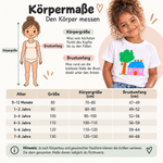 DoodleShirt – Größentabelle mit Körpergröße und Brustumfang nach Alter