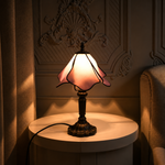 Tiffany Tischlampe Tulpe in Rosa
